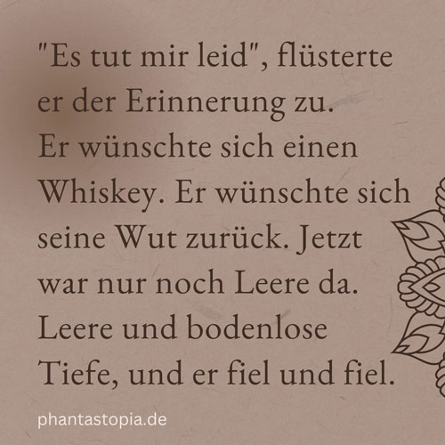 Leere Erinnerung Whiskey George und Deborah Buchgprojekt
