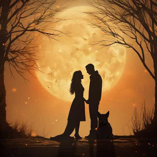 der kuss des mondes romantasy kurzgeschichte mit werwolf