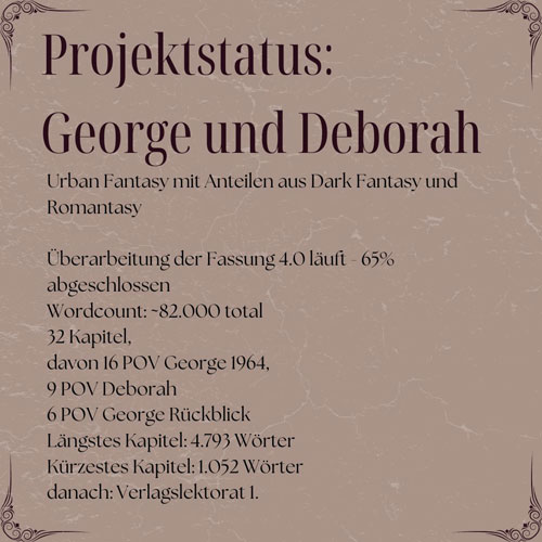 Projektstatus George und Deborah
