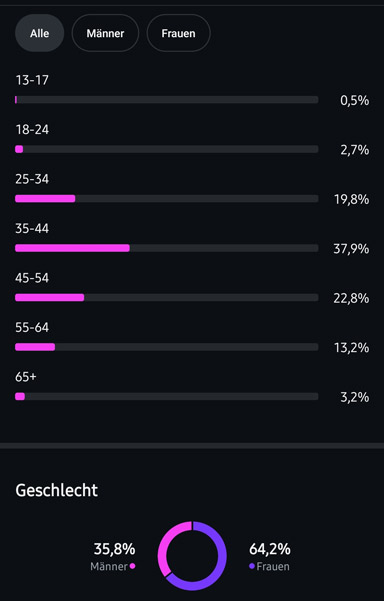 Instagram Follower Statistik 2025