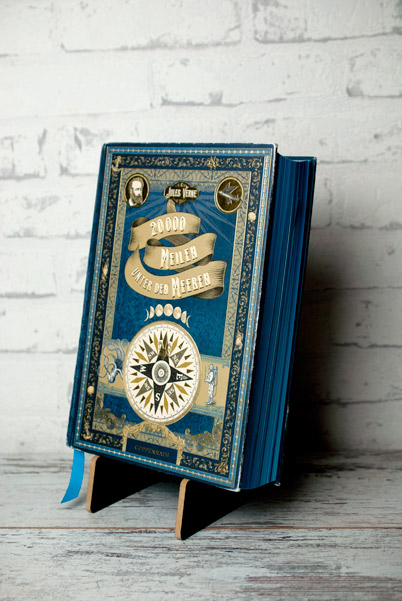 20000 Meilen unter den Meeren von Jules Verne Schmuckausgabe mit Farbschnitt und Goldprägung